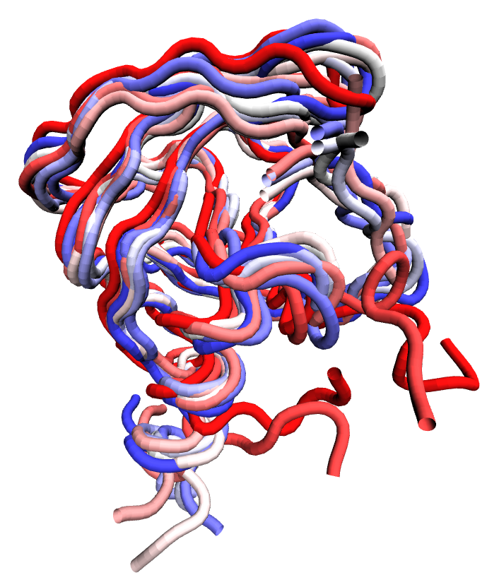 Conformational ensemble of HIV-1 protease